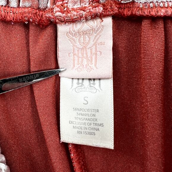 FREE PEOPLE HAH HOT AS HELL 1 Track Mind Pants Women Small Crushed Velvet Jogger - Picture 12 of 16